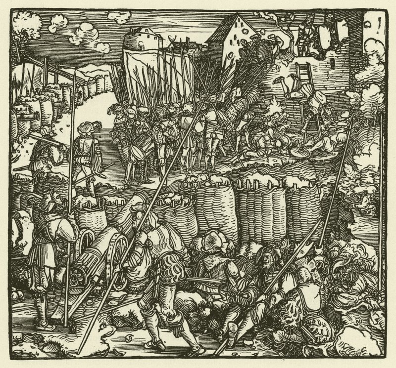 A tomada de um castelo, 1532 de European School
