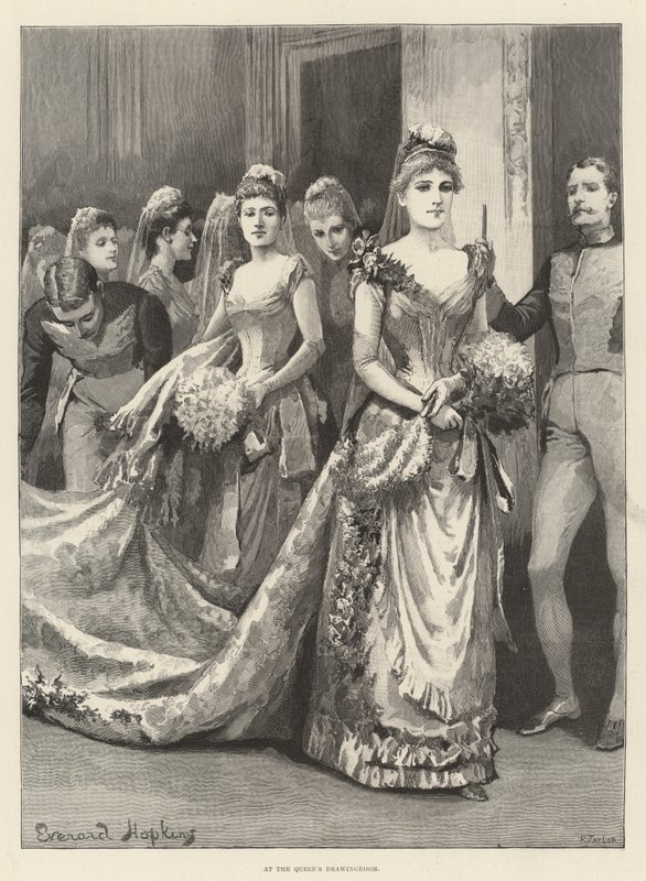 Na sala de estar da rainha de Everard Hopkins