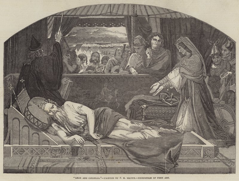 Lear e Cordelia de Ford Madox Brown