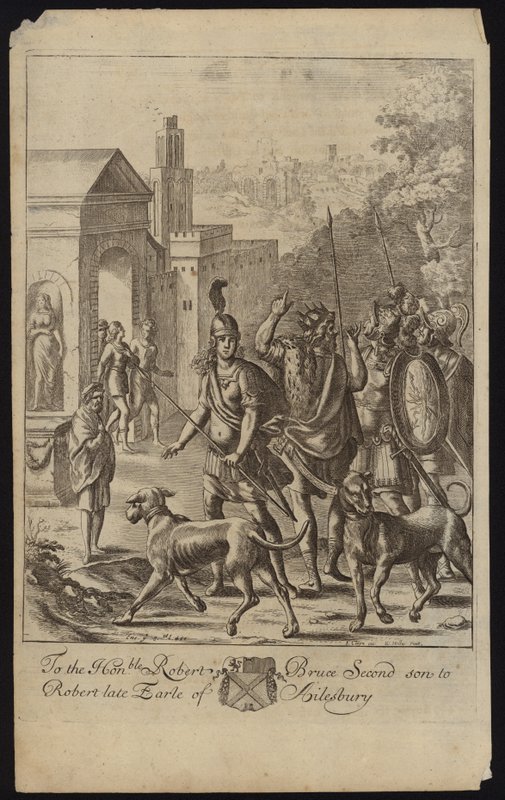 Evander e Enéias em Palentium de Francis Cleyn
