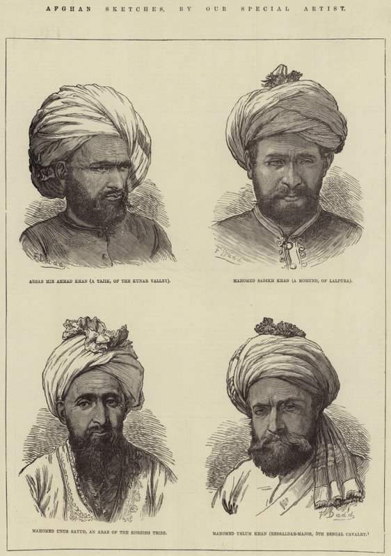 Esboços afegãos de Frank Dadd