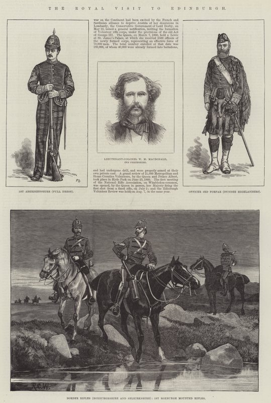 A visita real a Edimburgo de Frank Dadd