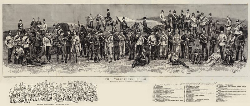 Os voluntários em 1887 de Frank Dadd
