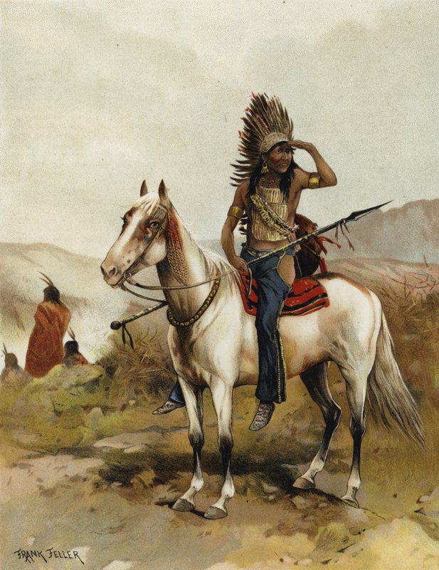 Um chefe indiano Sioux de Frank Feller