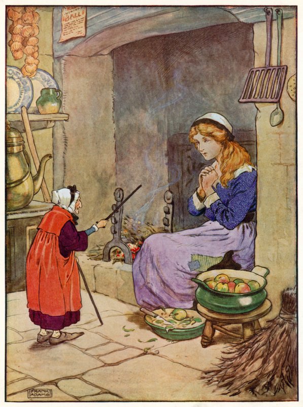 Cinderela (cor litho) de Frank Adams