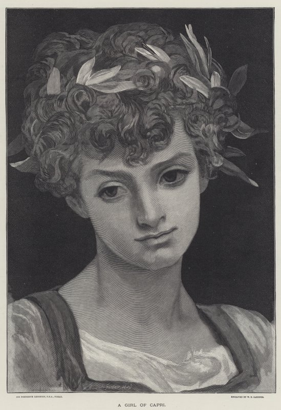 Uma menina de capri de Frederic Leighton