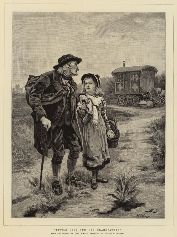 Little Nell e seu avô de Frederick Morgan