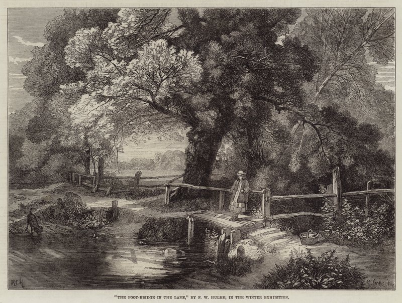 O pé-ponte na pista de Frederick William Hulme