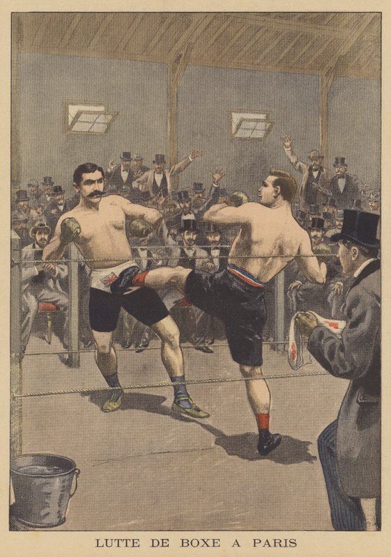 Jogo de boxe em Paris de French School