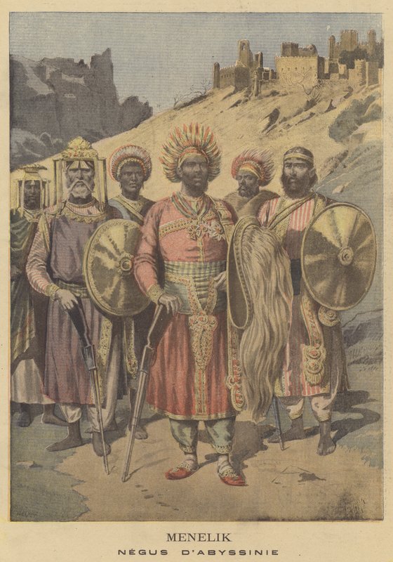 Menelik, Negus da Abissínia de French School