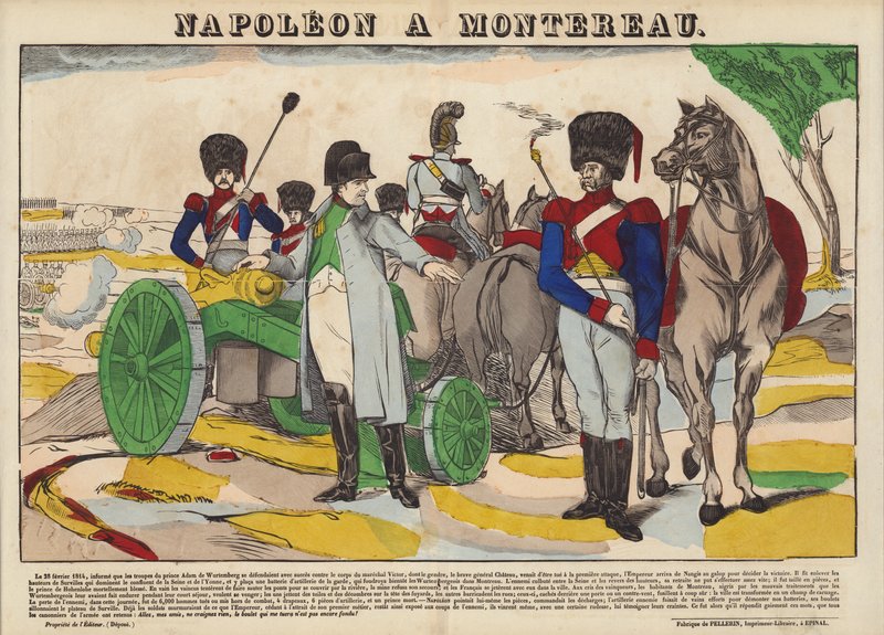 Napoleão A Montereau de French School