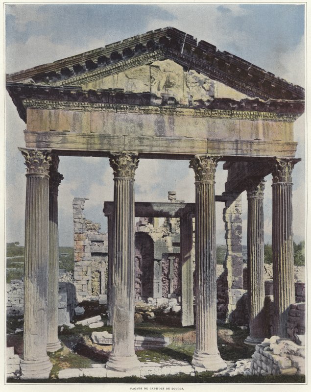 O Capitólio em Dougga de French Photographer