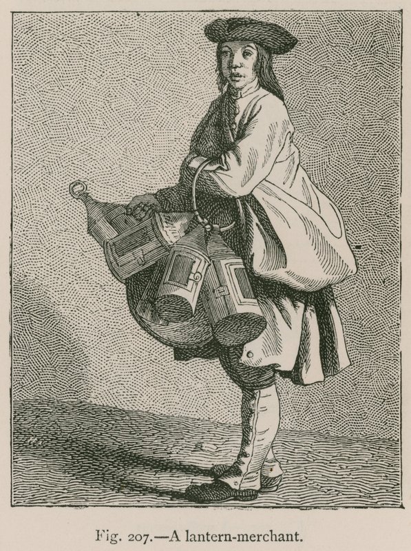 Um comerciante de lanternas de French School