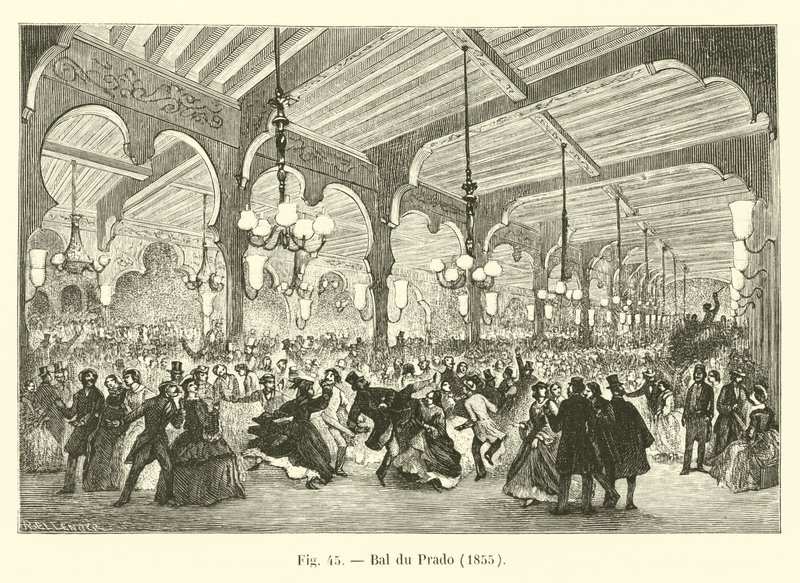 Bal du Prado, 1855 de French School