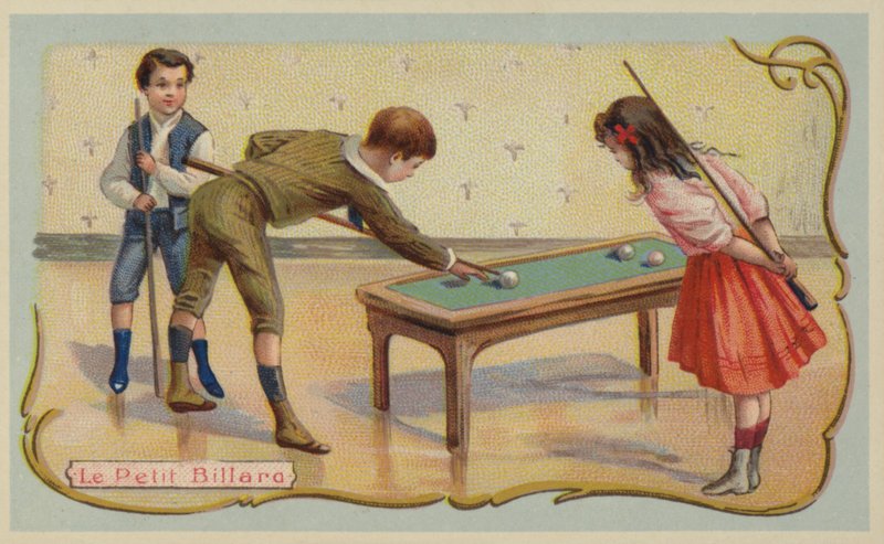Bilhar (chromolitho) de French School