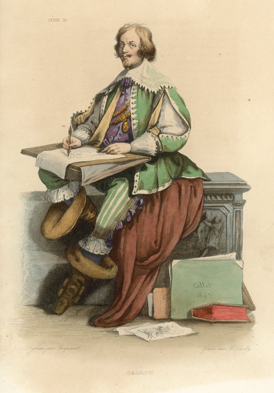 Callot (gravação a cores) de French School