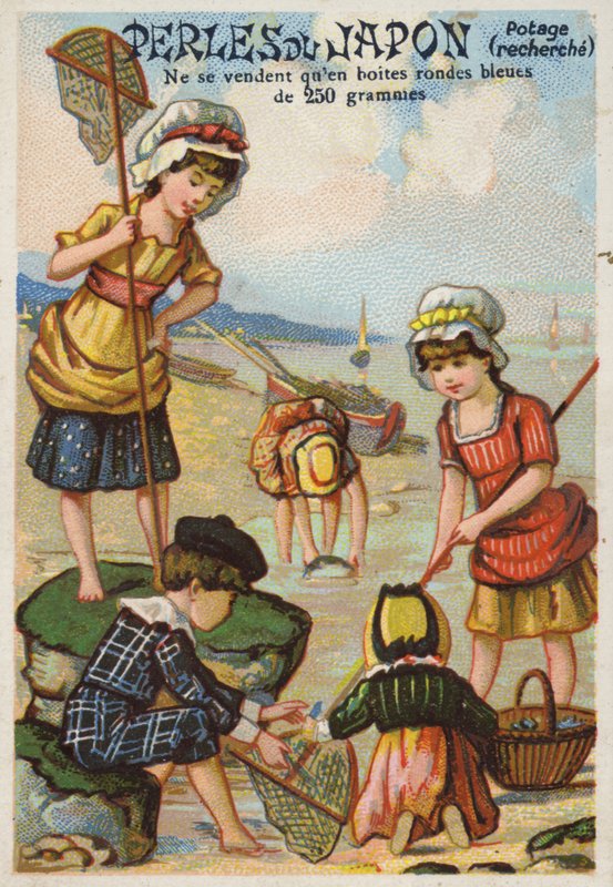 Crianças, pesca, praia de French School