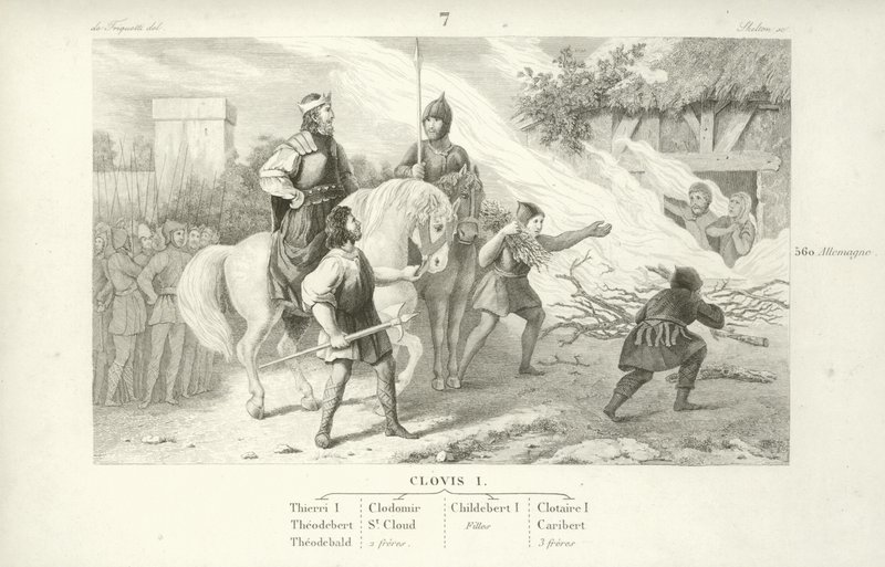 Chlothar I, rei dos francos de French School