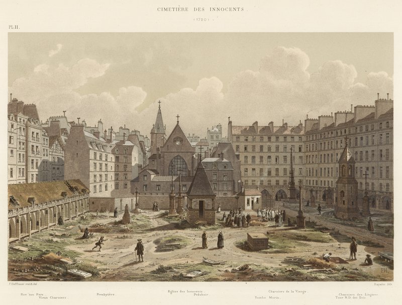 Cemitério Inocentes, 1750 de French School