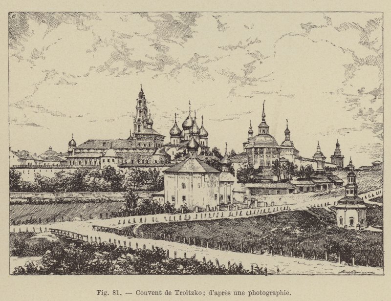 Convento Troitzko (gravura) de French School