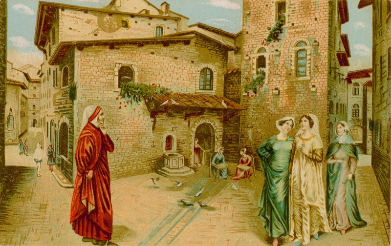 Dante e Beatrice de French School