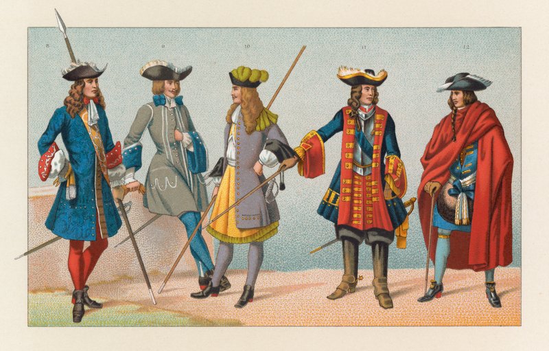 França XVIIth Cent Costume de French School