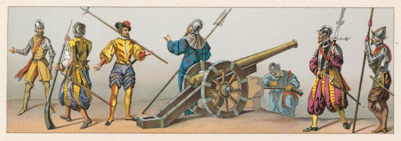 France XVIth Cent Costume de French School