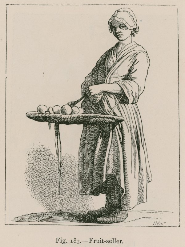 Vendedor de frutas de French School