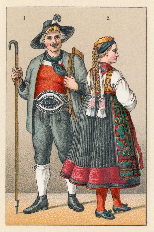 Fato de Alemanha Tyrol de French School