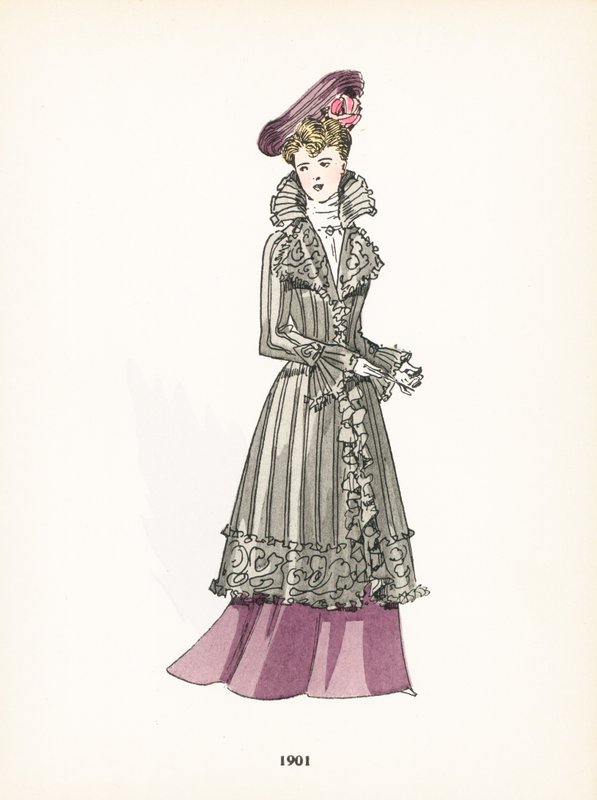 Moda feminina, 1901 de French School