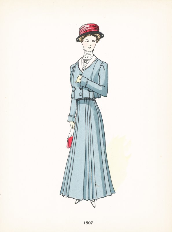 Moda feminina, 1907 de French School
