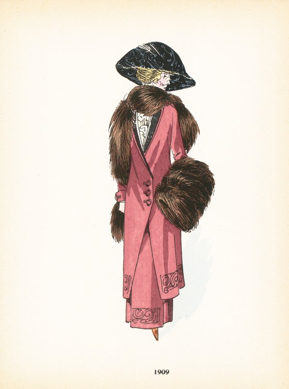 Moda feminina, 1909 de French School