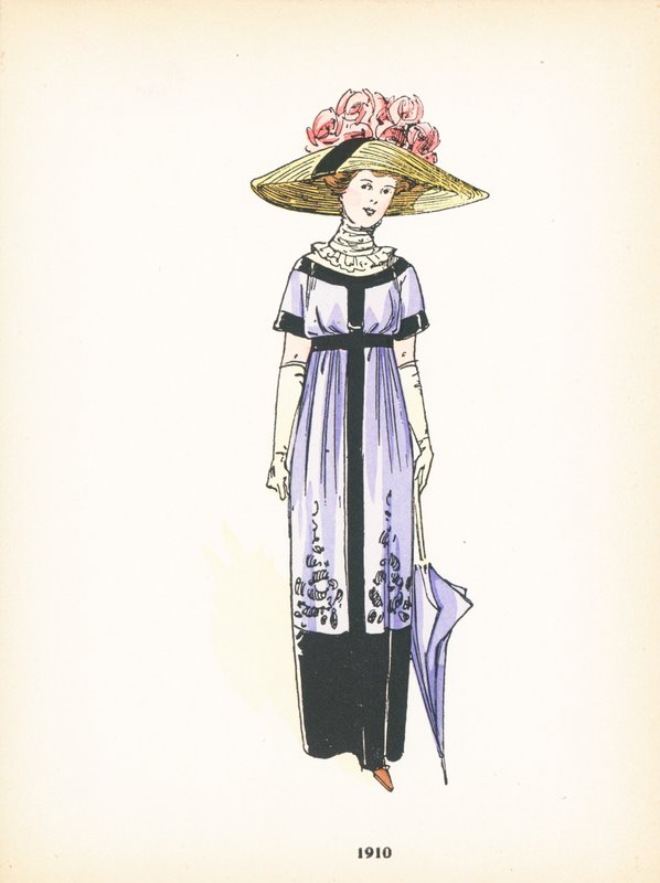 Moda feminina, 1910 de French School