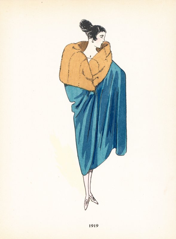 Moda feminina, 1919 de French School