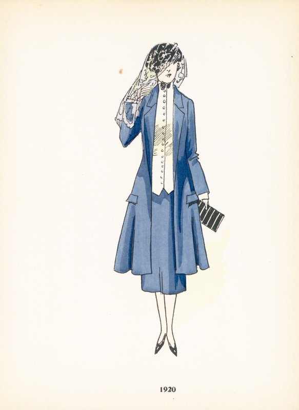Moda feminina, 1920 de French School
