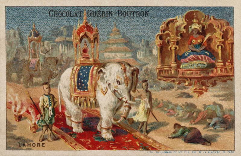 Lahore (chromolitho) de French School