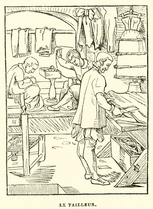 O alfaiate (gravura) de French School
