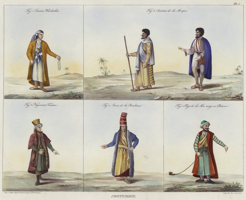 Trajes do Oriente Médio de French School