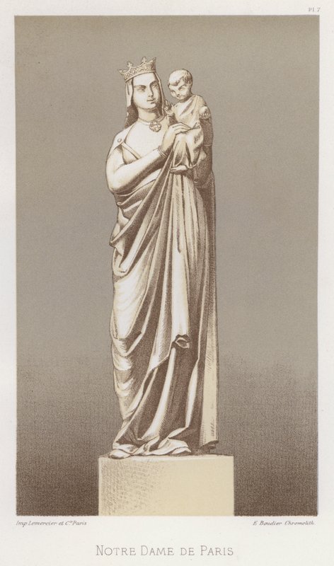 Notre Dame de Paris (cor litho) de French School