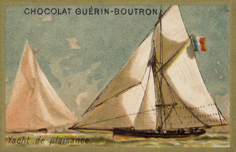 Iate de recreio (chromolitho) de French School