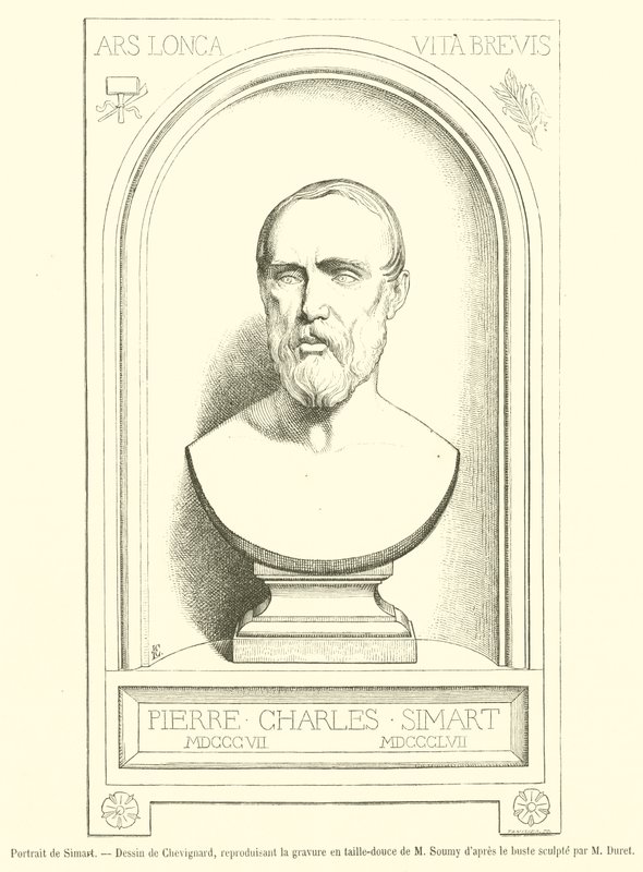 Retrato de Simart (gravura) de French School