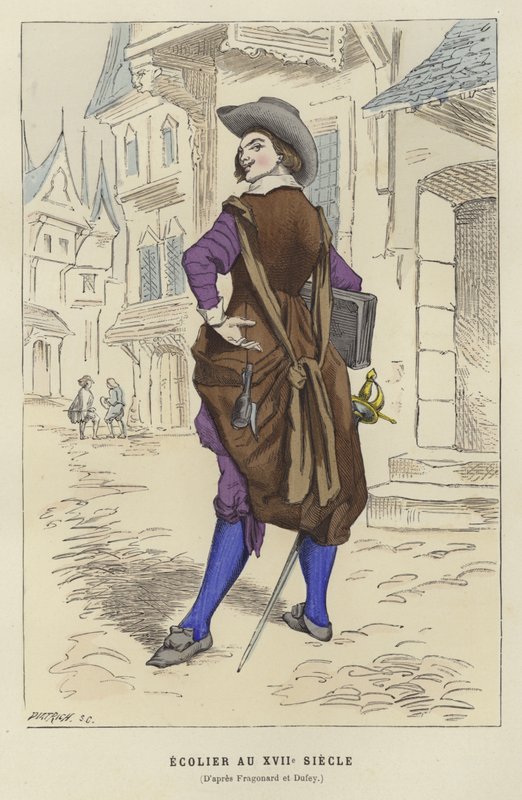 Erudito, 17o século de French School