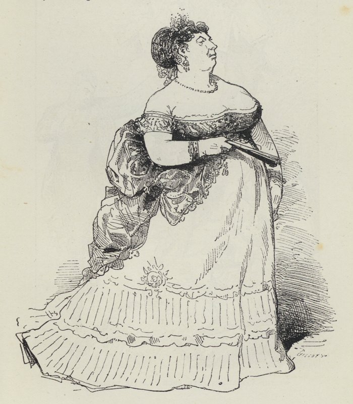 Senhora robusta (gravura) de French School
