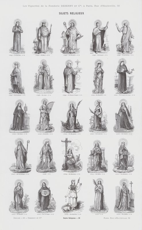 Tópicos religiosos (gravura) de French School