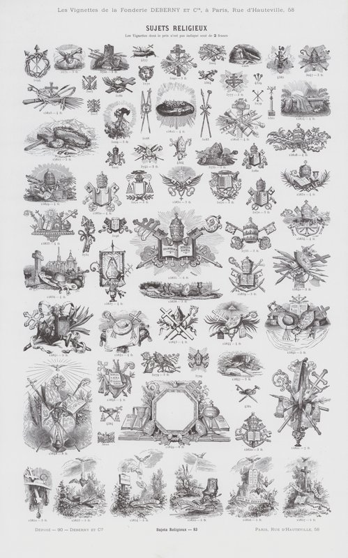 Tópicos religiosos (gravura) de French School