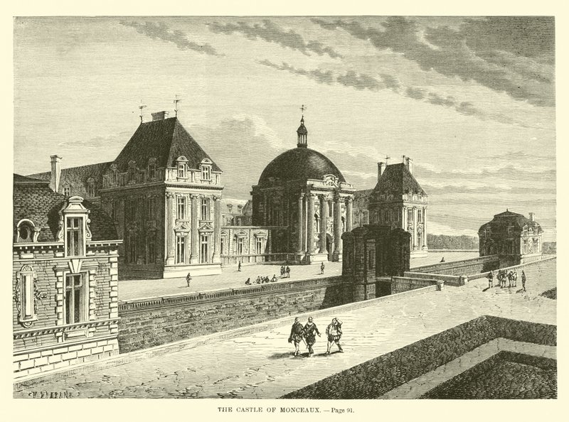 O Castelo de Monceaux de French School