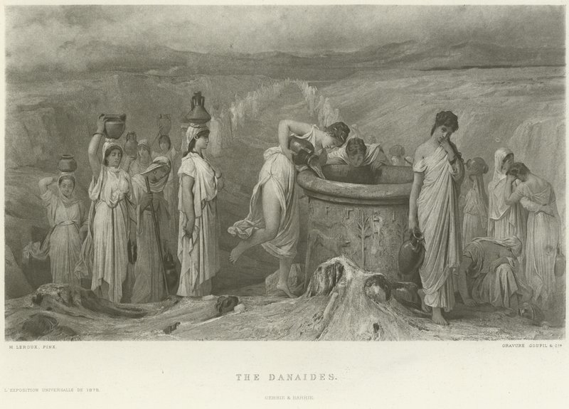 As Danaides (gravura) de French School
