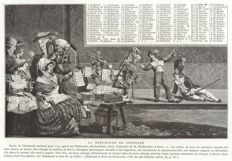 O vendedor de jornal de French School