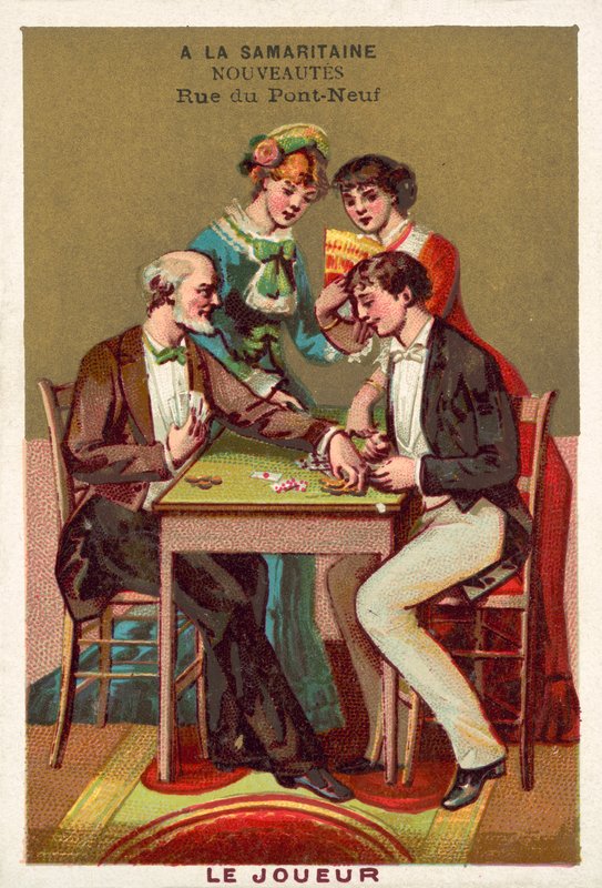 O jogador (chromolitho) de French School