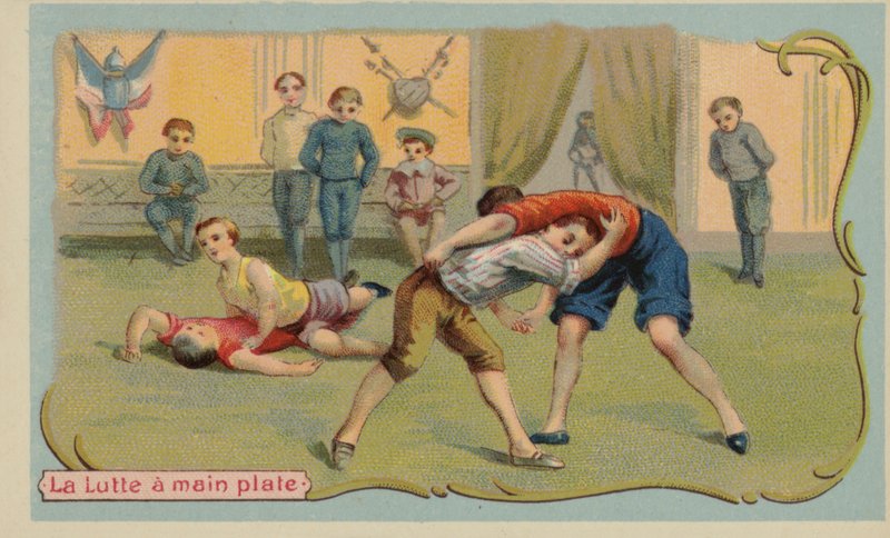 Luta livre (chromolitho) de French School